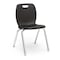 Virco N2 Series 18" Classroom Chair, 5th Grade - Adult with Nylon Glides - Black Seat N218 - alternate 1